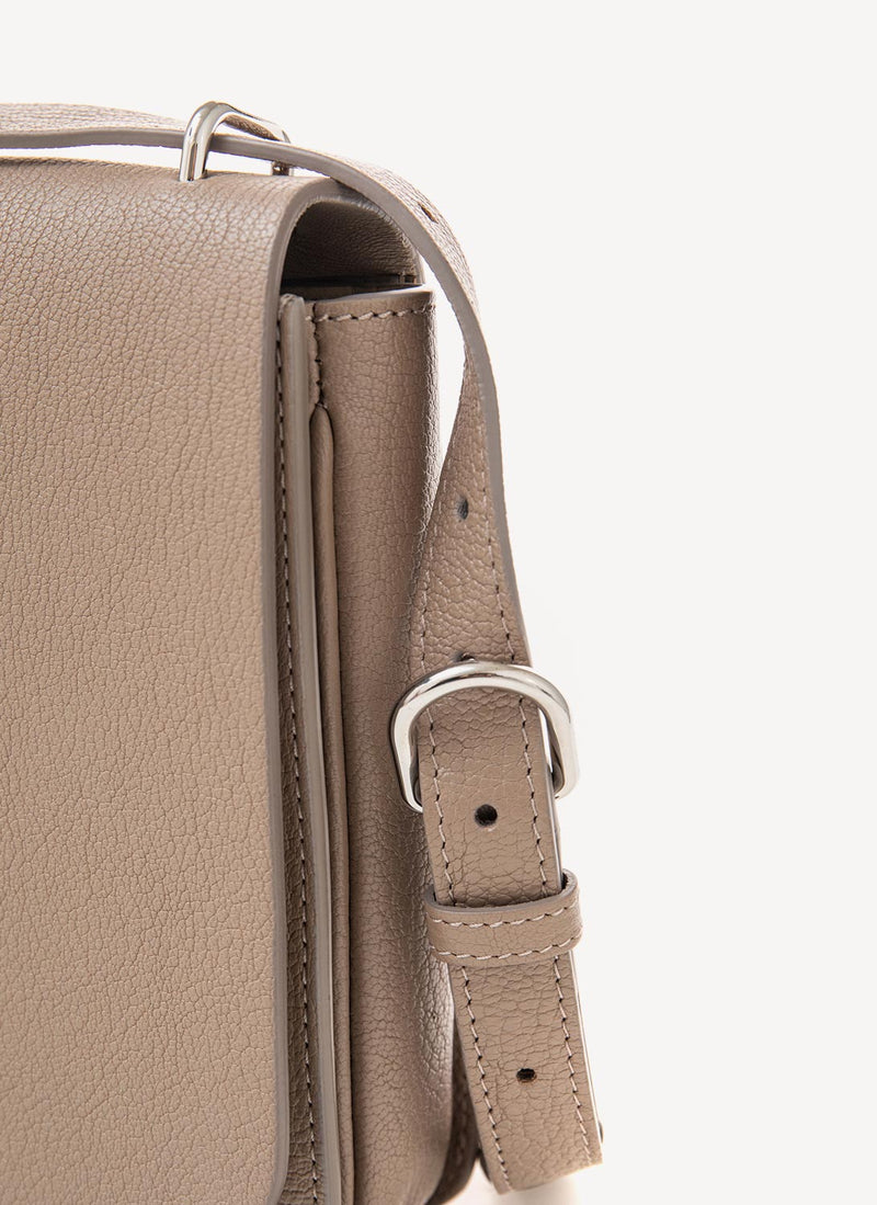 Burberry - Sac Bandoulière En Cuir - Beige - Femme