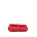 Sac Bandoulière Padded Cassette Bottega Veneta Cuir D'Agneau Souple Intreccio Rouge - Bottega Veneta