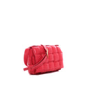 Sac Bandoulière Padded Cassette Bottega Veneta Cuir D'Agneau Souple Intreccio Rouge - Bottega Veneta