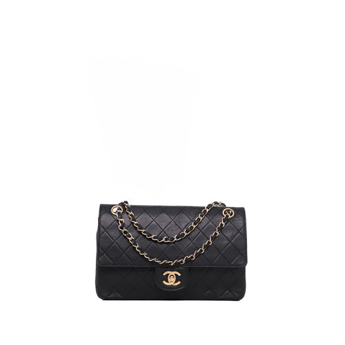 Sac Bandoulière Timeless 25 Vintage Chanel Cuir Matelassé Noir - Chanel