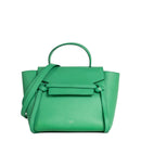 sac de seconde main belt celine en cuir vert face