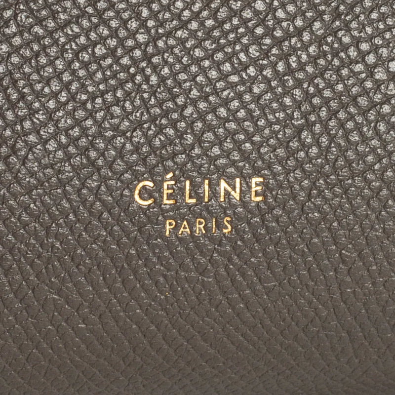 sac de seconde main belt celine en cuir gris  label