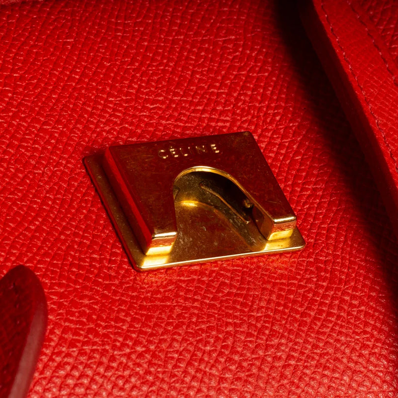 sac de seconde main belt celine en cuir rouge défaut 1