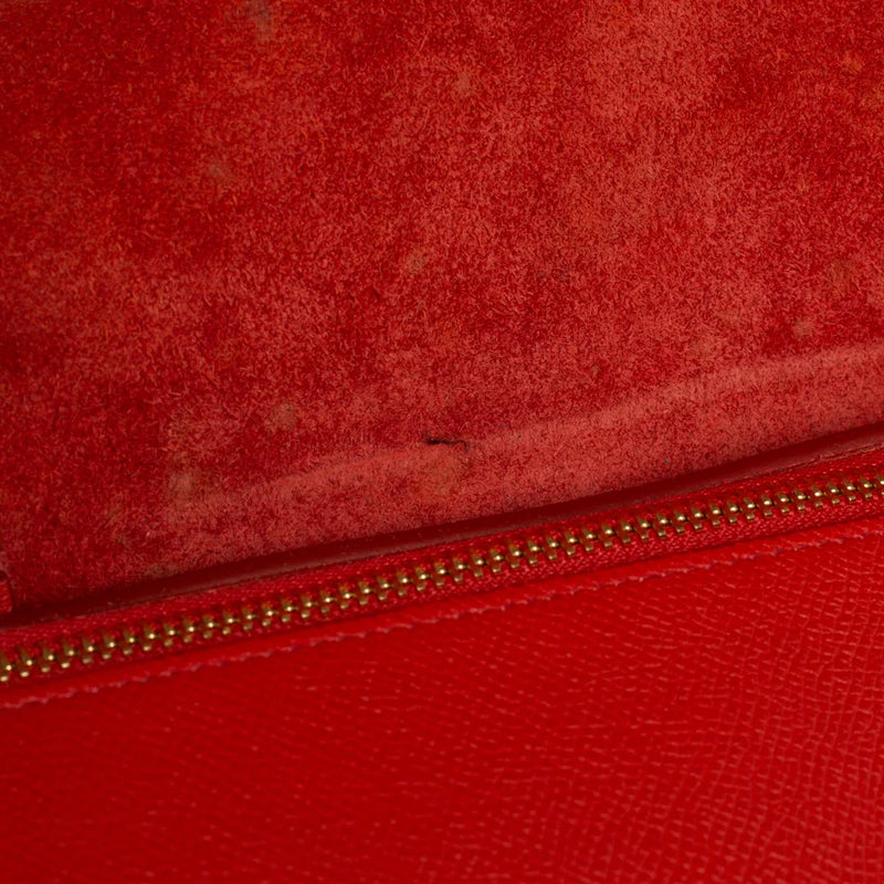 sac de seconde main belt celine en cuir rouge défaut 3