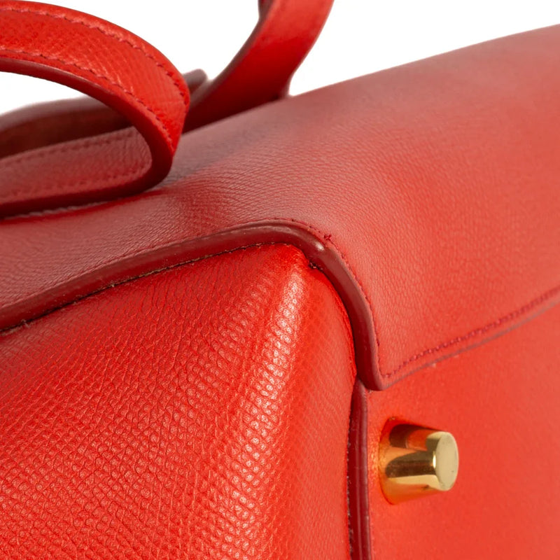 sac de seconde main belt celine en cuir rouge coin 