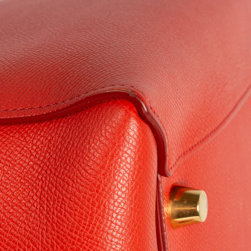 sac de seconde main belt celine en cuir rouge coin 