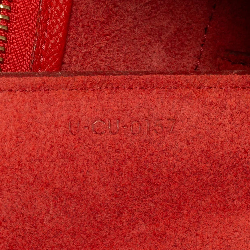 sac de seconde main belt celine en cuir rouge numéro de série