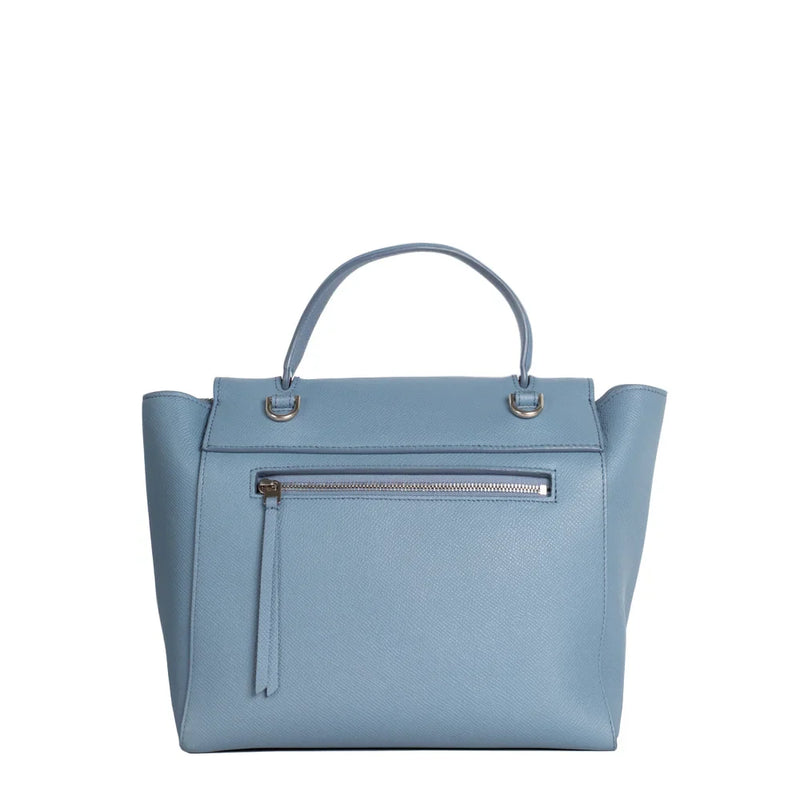 sac de seconde main belt celine en cuir bleu dos