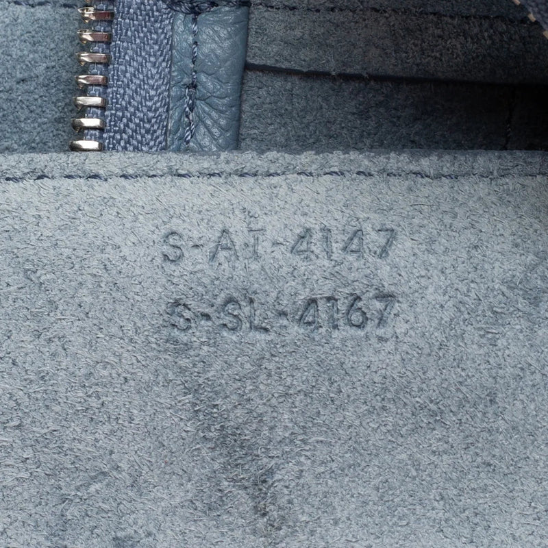 sac de seconde main belt celine en cuir bleu numéro de série