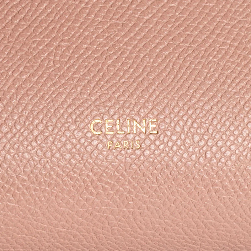 sac de seconde main belt  céline  en cuir rose label