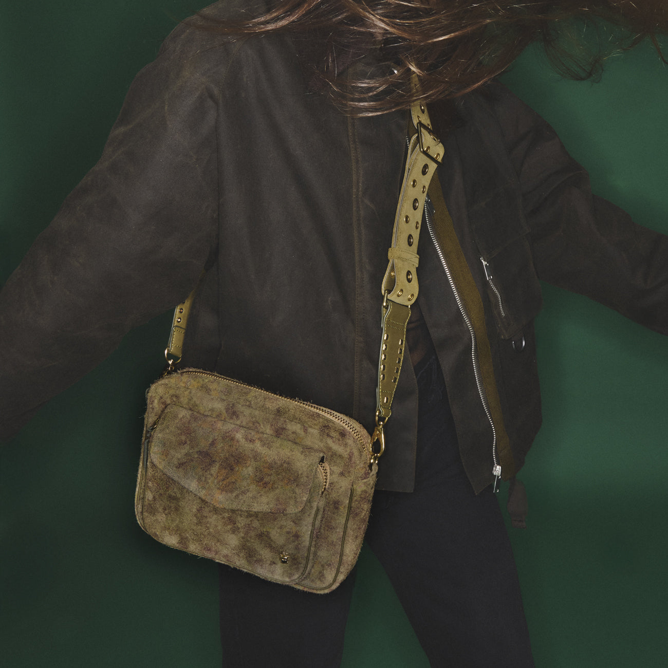 Sac Big Charly Veau Velours Papyrus