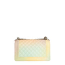 sac de seconde main boy chanel  en cuir multicolore  dos