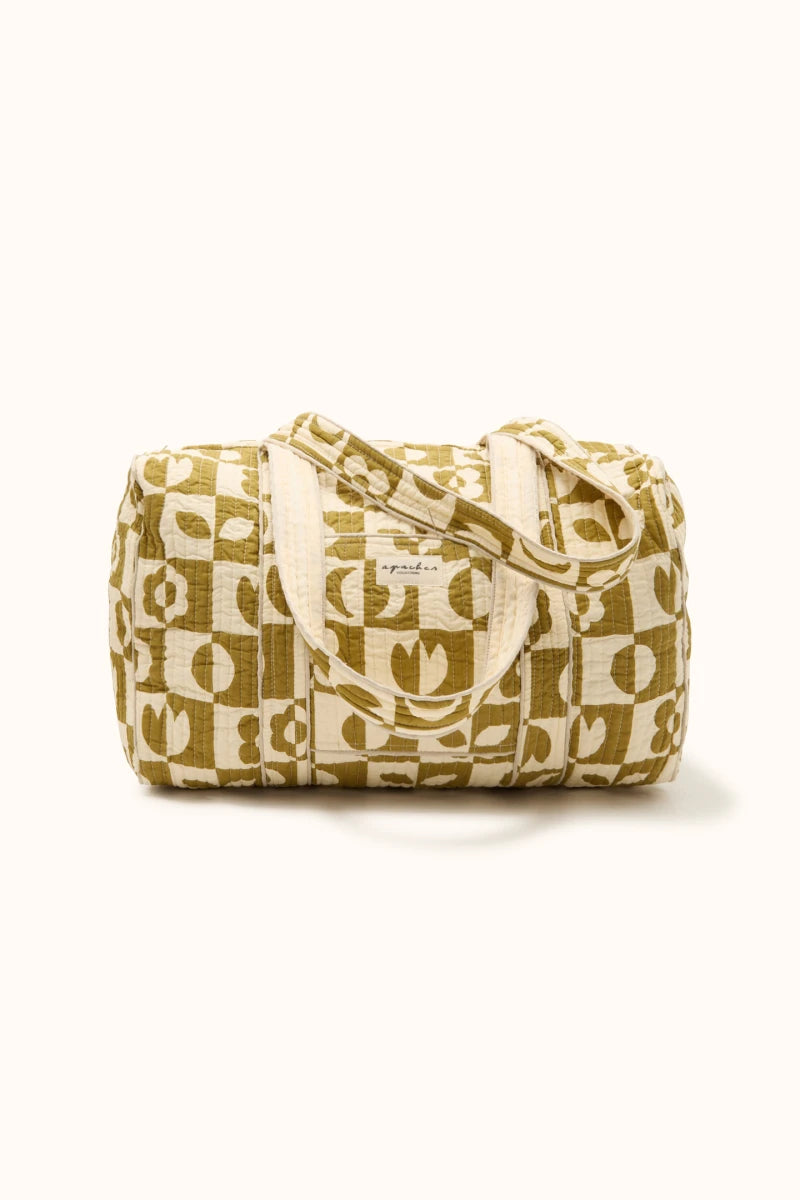 Sac Buddha "Damier" - Tobacco