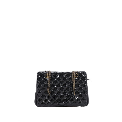 Sac Cabas Chanel Cuir Verni Noir - Chanel