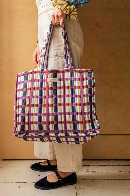 Checks Tote Bag - Multicolor