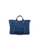 Sac Cabas Deauville Toile Bleu - Chanel