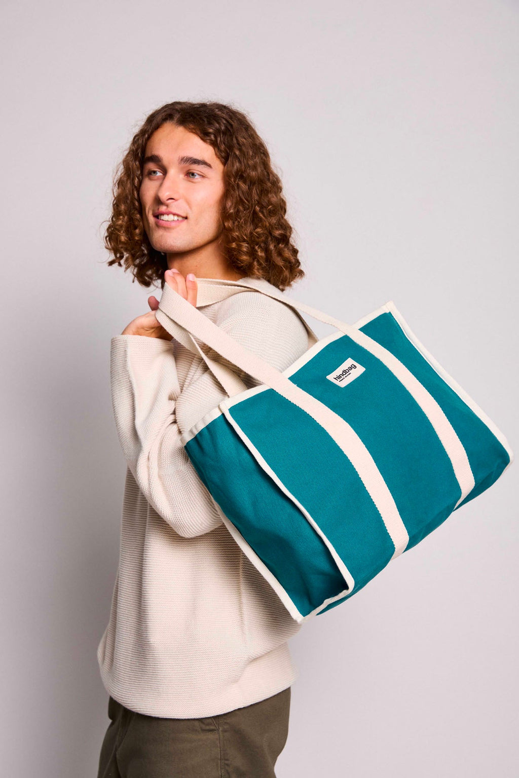 Shopper Oscar - Påfugleblå