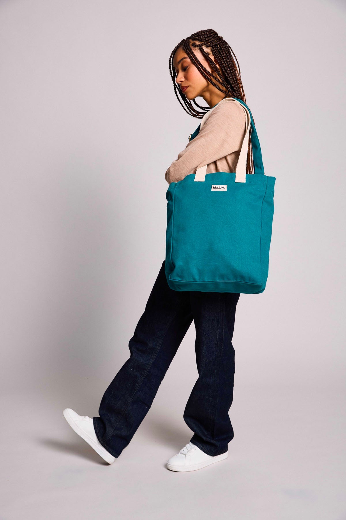 Cabas Vertical Paul - Bleu Paon