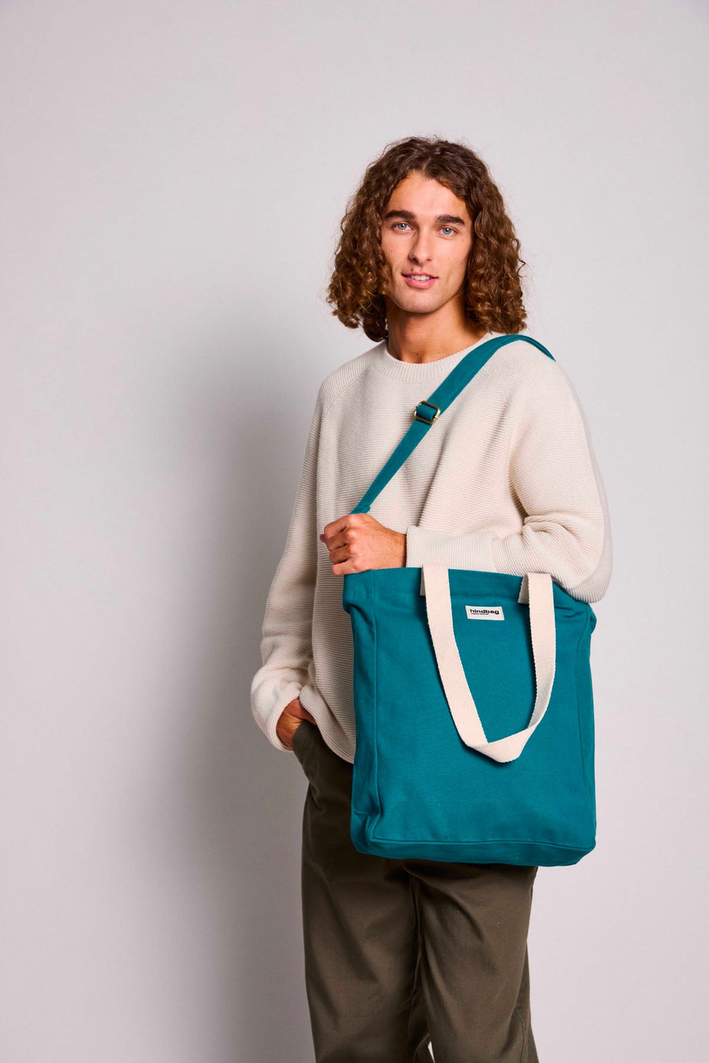 Cabas Vertical Paul - Bleu Paon