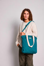 Cabas Vertical Paul - Bleu Paon