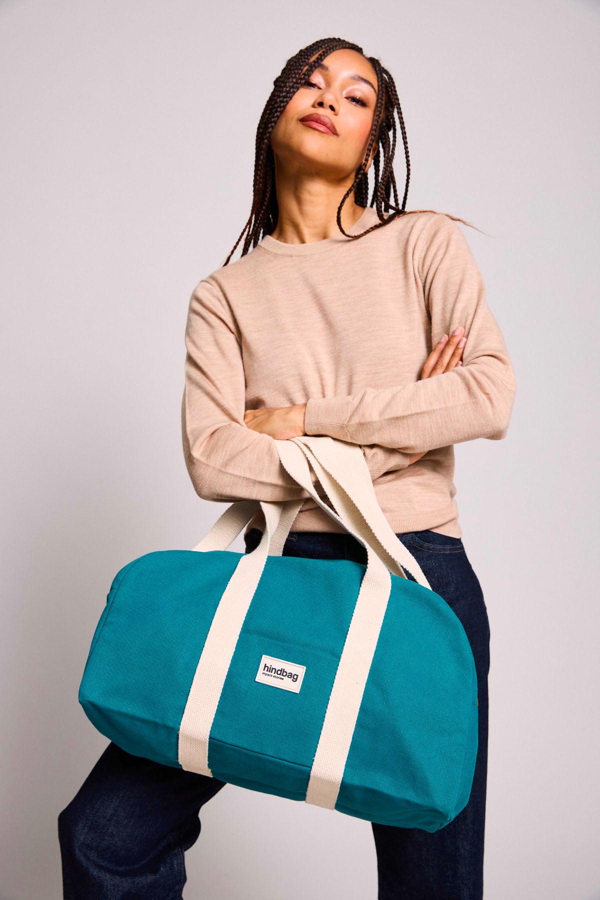 Borsa Bowling Charlie - Blu Pavone
