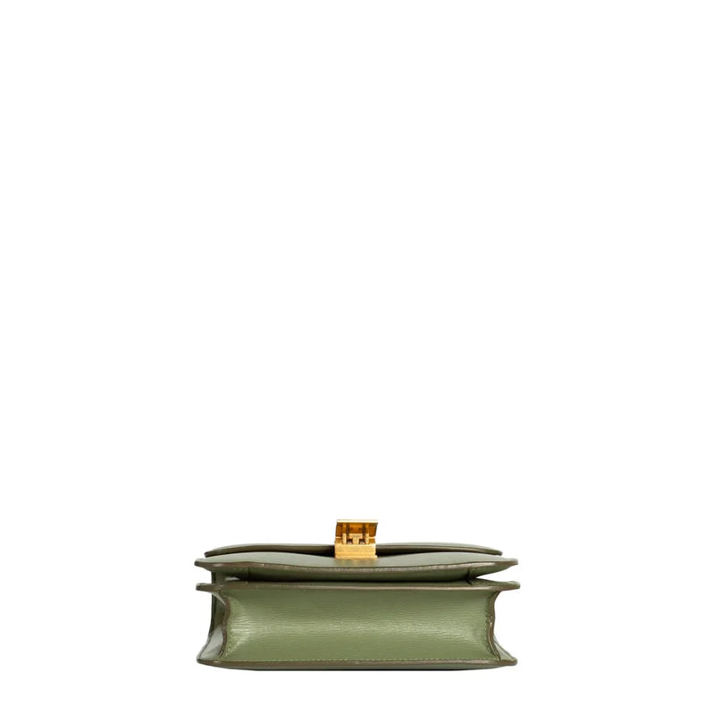 sac de seconde main classic celine en cuir vert bas