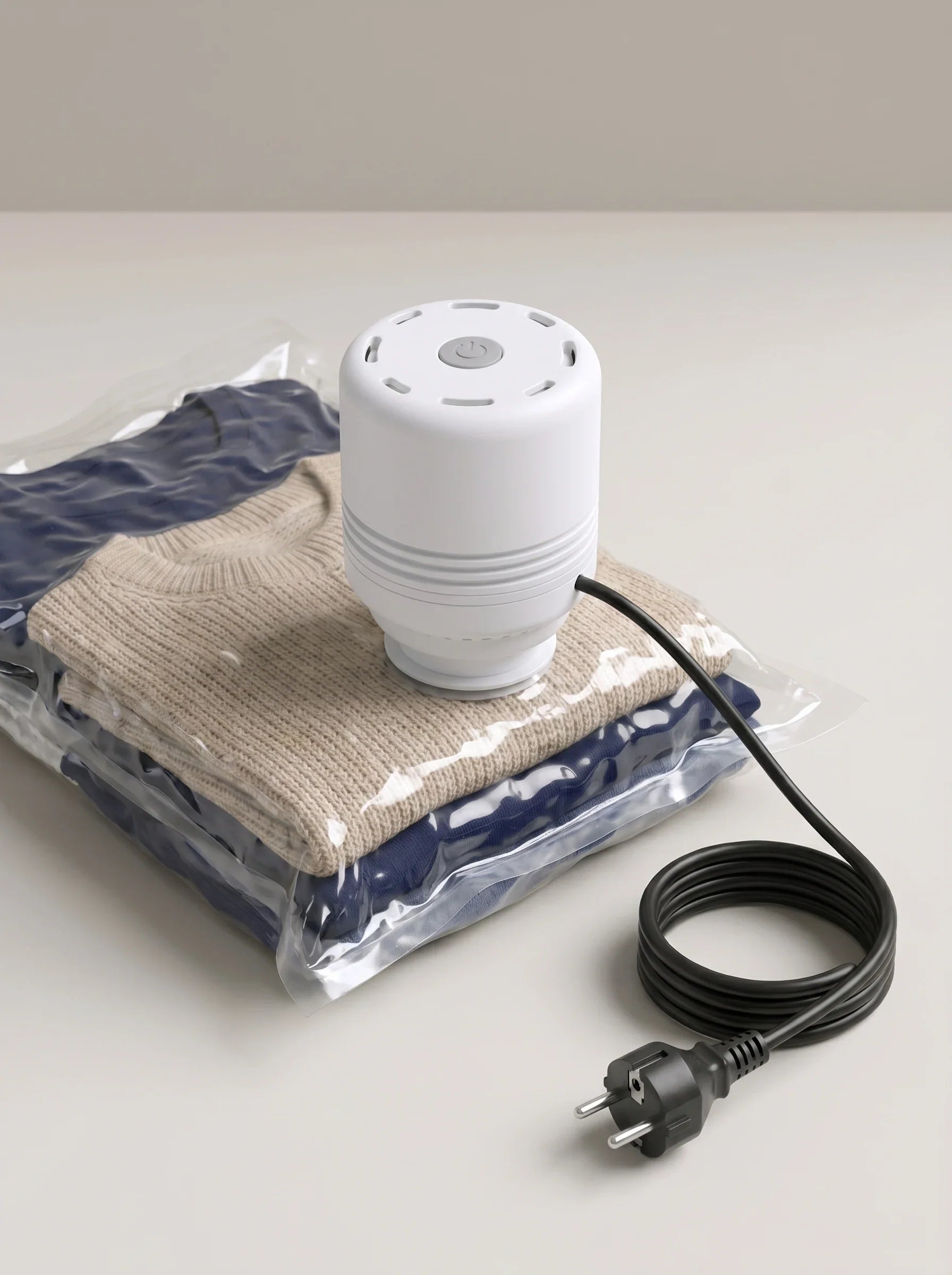 Set De Rangement Sous Vide Pour Voyage : 8 Sacs De Compression + Pompe Electrique