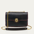 Sac Cuir Big Ava Brodé Brun