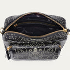 Sac Cuir Charly Noir Nappa Imprimé Bandana
