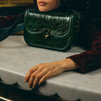 Sac Cuir Manon Vert Jade