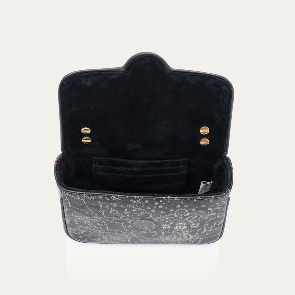 Sac Cuir Mini Ava Imprimé Bandana