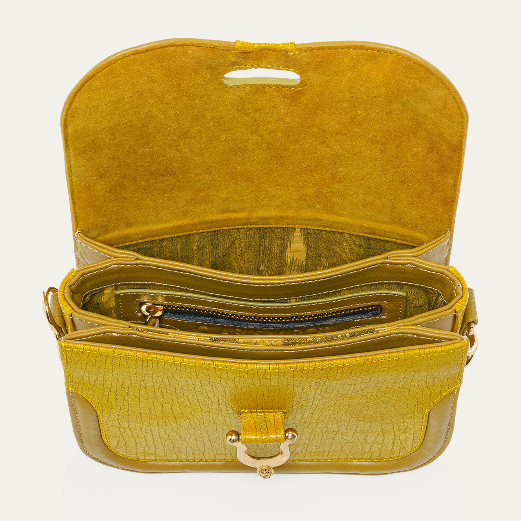 Sac Cuir Mini Manon Soufre