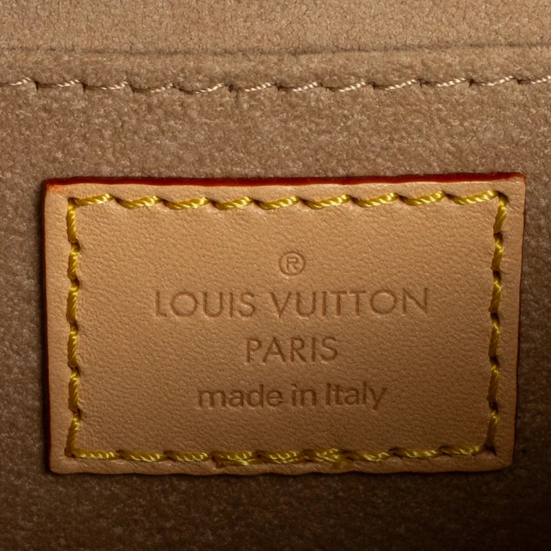 sac de seconde main dauphine louis vuitton en toile dorée label