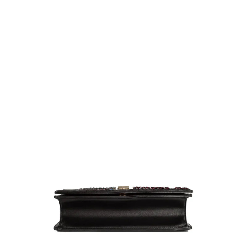 sac de seconde main diorama dior  en cuir noir bas