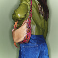 Estelle Cuir Off White et Python Rosavande