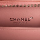 sac de seconde main filigree chanel  en cuir rose label