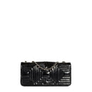 sac de seconde main flap  chanel  en cuir verni noir dos