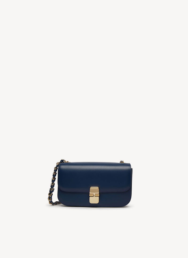 A.P.C. - Sac Grace Baguette Chaine - Blue - Femme