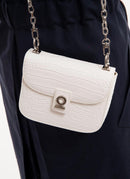 Each X Other - Sac Half Moon Flap Small - Offwhite - Femme