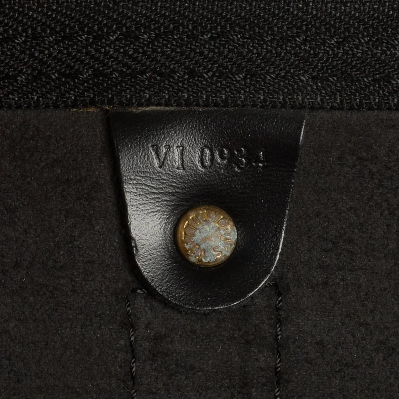 sac de seconde main keepall  louis vuitton en cuir épi noir  numéro de série