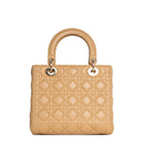 sac de seconde main lady dior  dior  en cuir rose dos