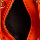 sac de seconde main lady dior  dior  en cuir orange  intérieur