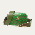 Sac Lily Cuir Tressé Romarin