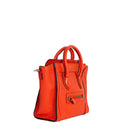 sac de seconde main luggage céline  en cuir rouge côté