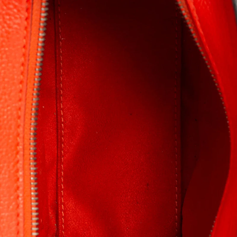 sac de seconde main luggage céline  en cuir rouge intérieur