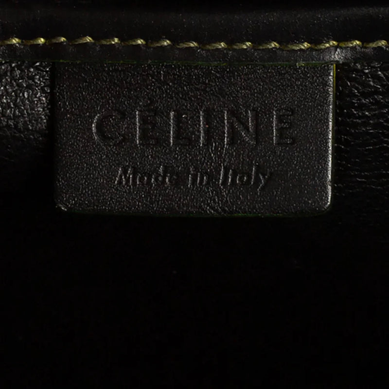 sac de seconde main luggage  céline  en cuir noir label