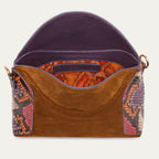 Sac Mini Gaia Python et Cuir Mix Tabac Rosavande