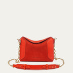 Sac Mini Gaia Suède Coquelicot