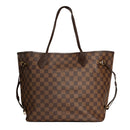 sac de seconde main neverfull louis vuitton en toile damier ébène dos