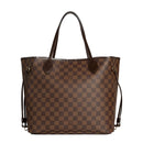 sac de seconde main neverfull louis vuitton en toile damier ébène dos